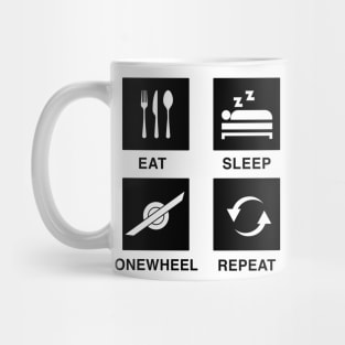 Eat Sleep Onewheel Repeat - Onewheeling One Wheel Mug